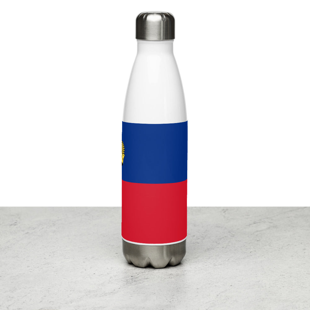 National Flag Water Bottles - Collection 2 Liechtenstein water-bottle-white