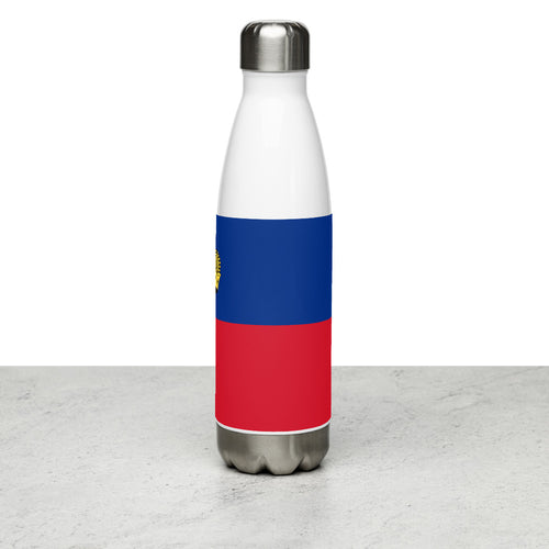 National Flag Water Bottles - Collection 2 Liechtenstein / 17 oz / White