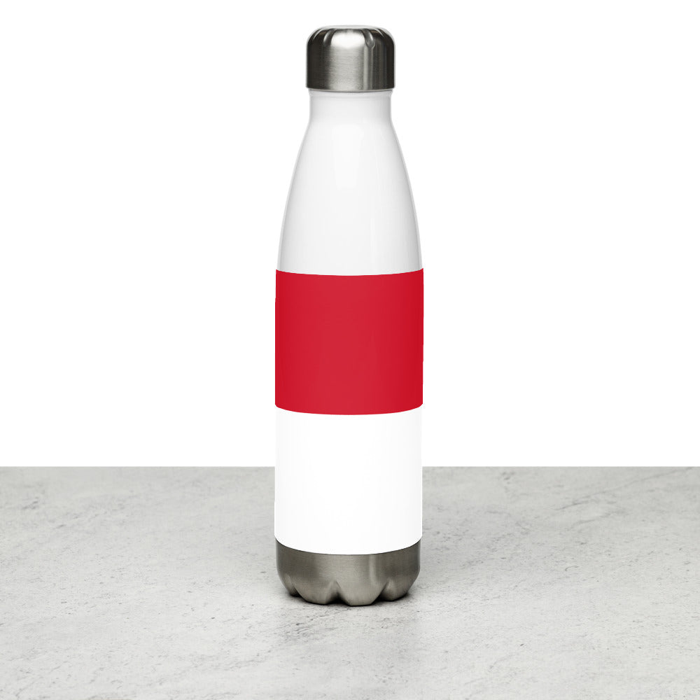 National Flag Water Bottles - Collection 3 Monaco water-bottle-white