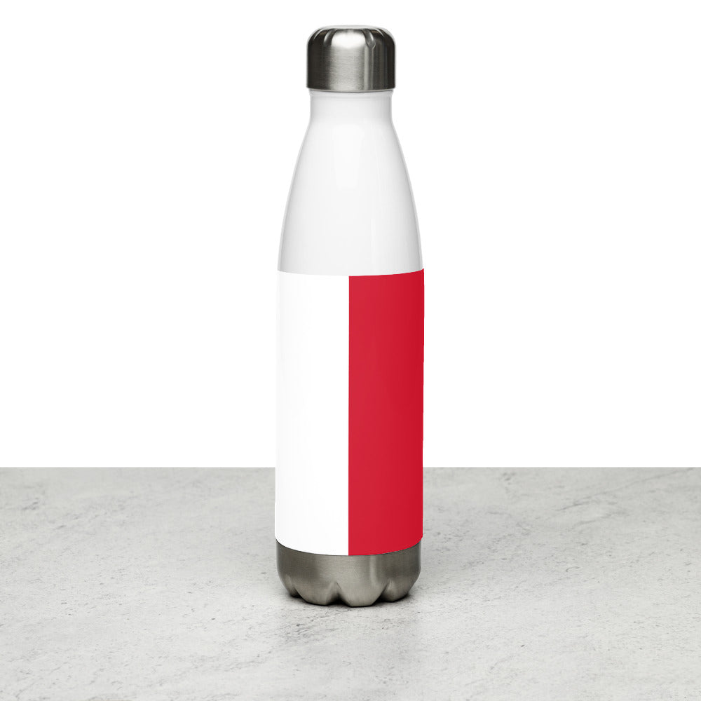 National Flag Water Bottles - Collection 3 Malta water-bottle-white