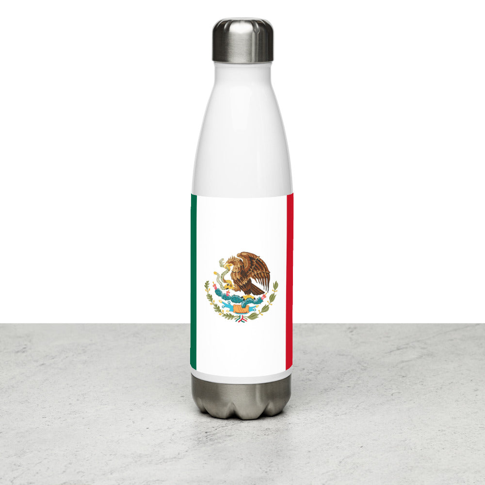 National Flag Water Bottles - Collection 3 Mexico water-bottle-white