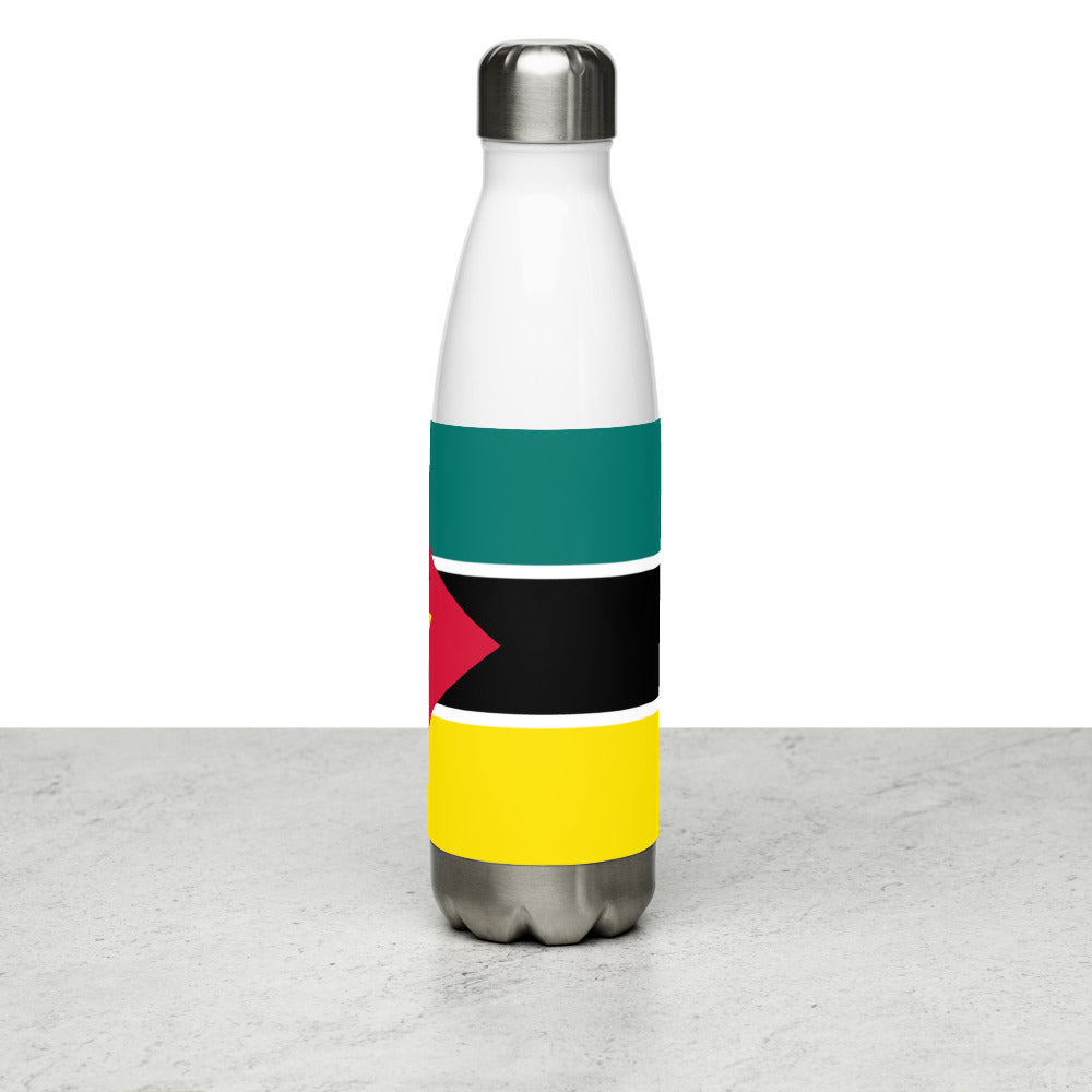 National Flag Water Bottles - Collection 3 Mozambique water-bottle-white