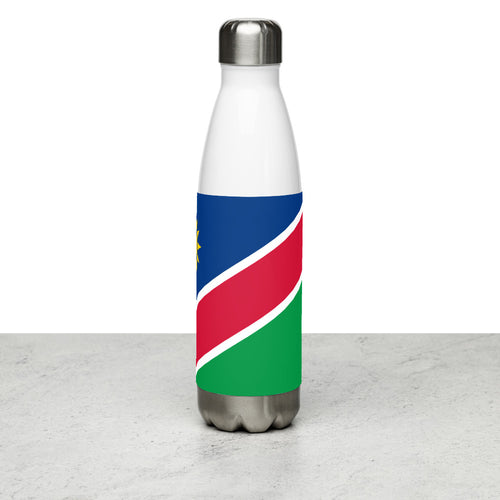 National Flag Water Bottles - Collection 3 Namibia / 17 oz / White
