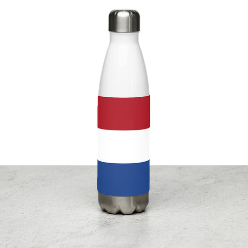 National Flag Water Bottles - Collection 3 Netherlands / 17 oz / White