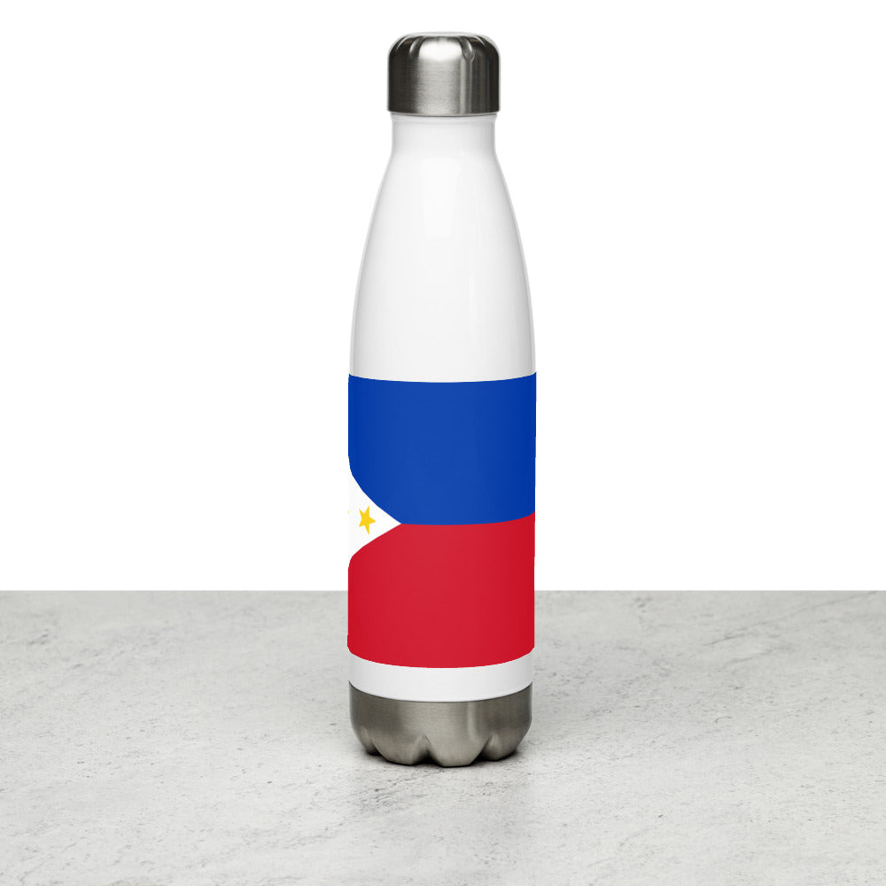 National Flag Water Bottles - Collection 3 Philippines water-bottle-white