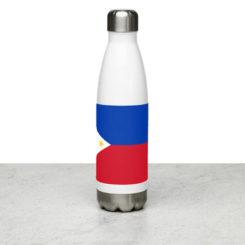 National Flag Water Bottles - Collection 3 Philippines / 17 oz / White
