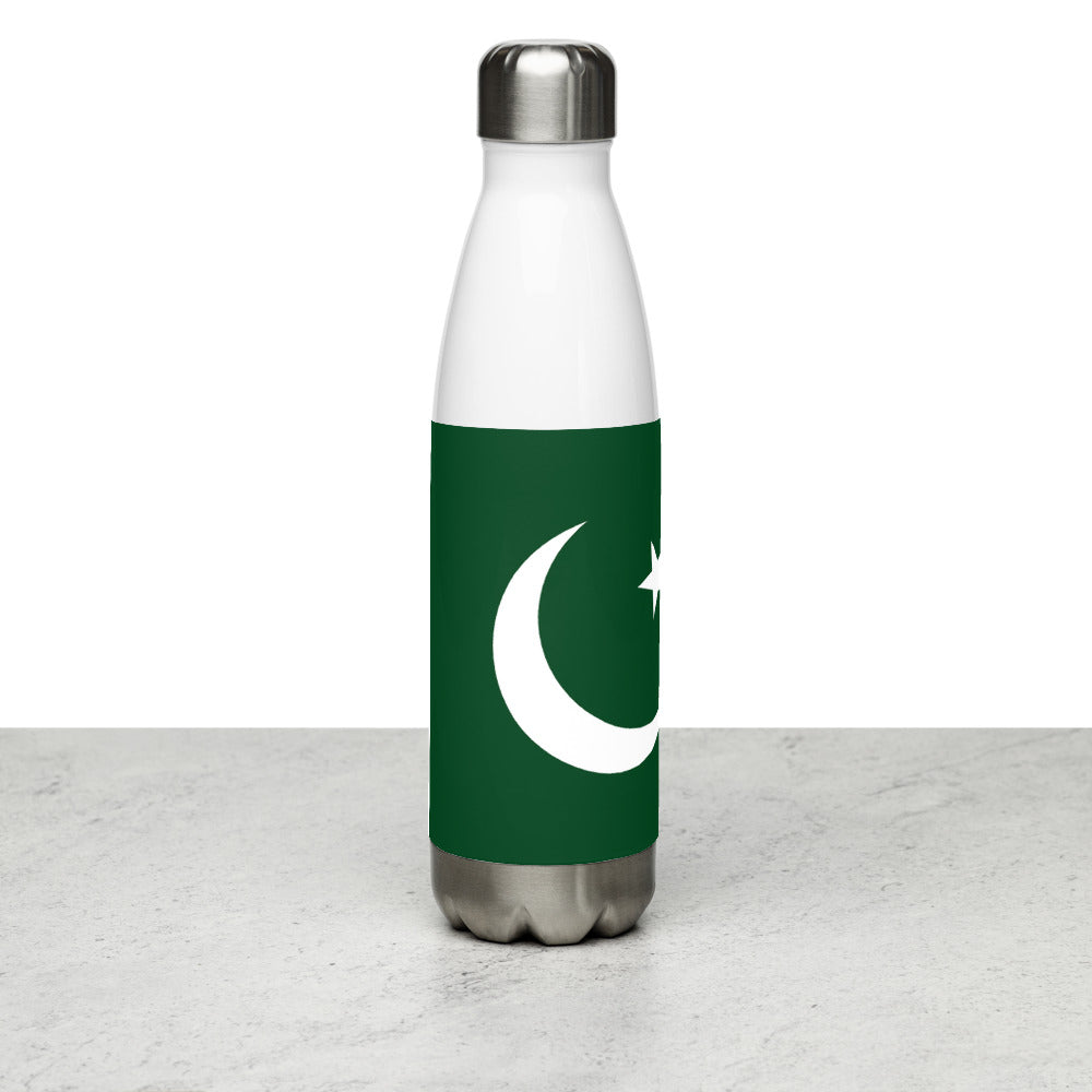 National Flag Water Bottles - Collection 3 Pakistan water-bottle-white