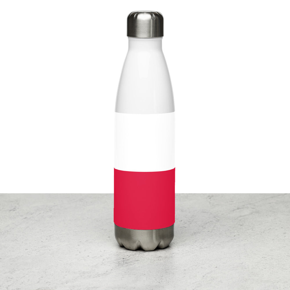 National Flag Water Bottles - Collection 3 Poland water-bottle-white