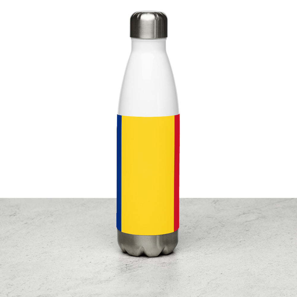 National Flag Water Bottles - Collection 3 Romania water-bottle-white