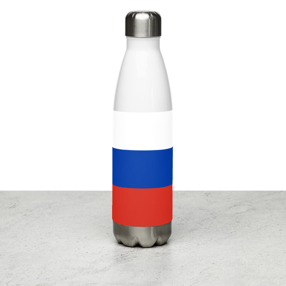 National Flag Water Bottles - Collection 3 Russia water-bottle-white