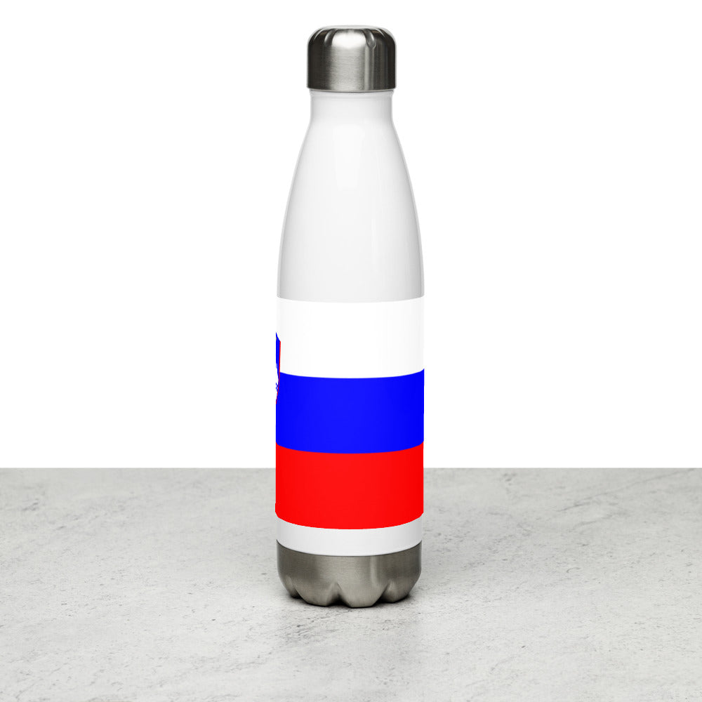 National Flag Water Bottles - Collection 4 Slovenia water-bottle-white