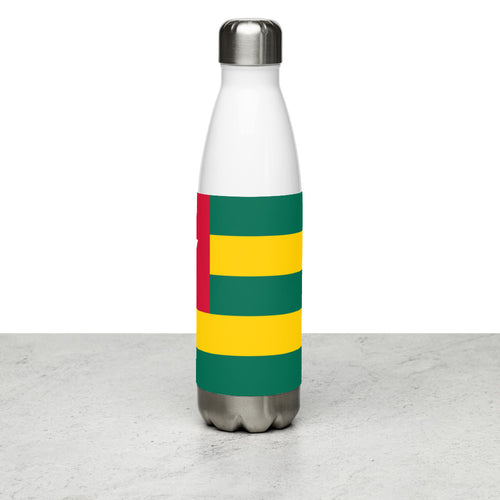 National Flag Water Bottles - Collection 4 Togo / 17 oz / White