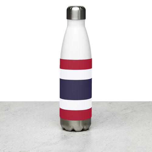 National Flag Water Bottles - Collection 4 Thailand / 17 oz / White