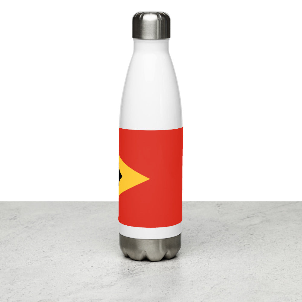 National Flag Water Bottles - Collection 4 Timor-Leste water-bottle-white