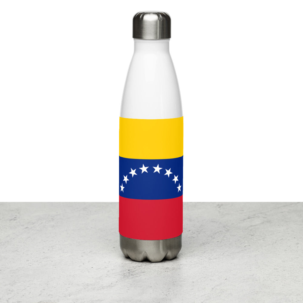 National Flag Water Bottles - Collection 4 Venezuela water-bottle-white