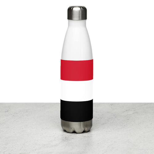 National Flag Water Bottles - Collection 4 Yemen / 17 oz / White
