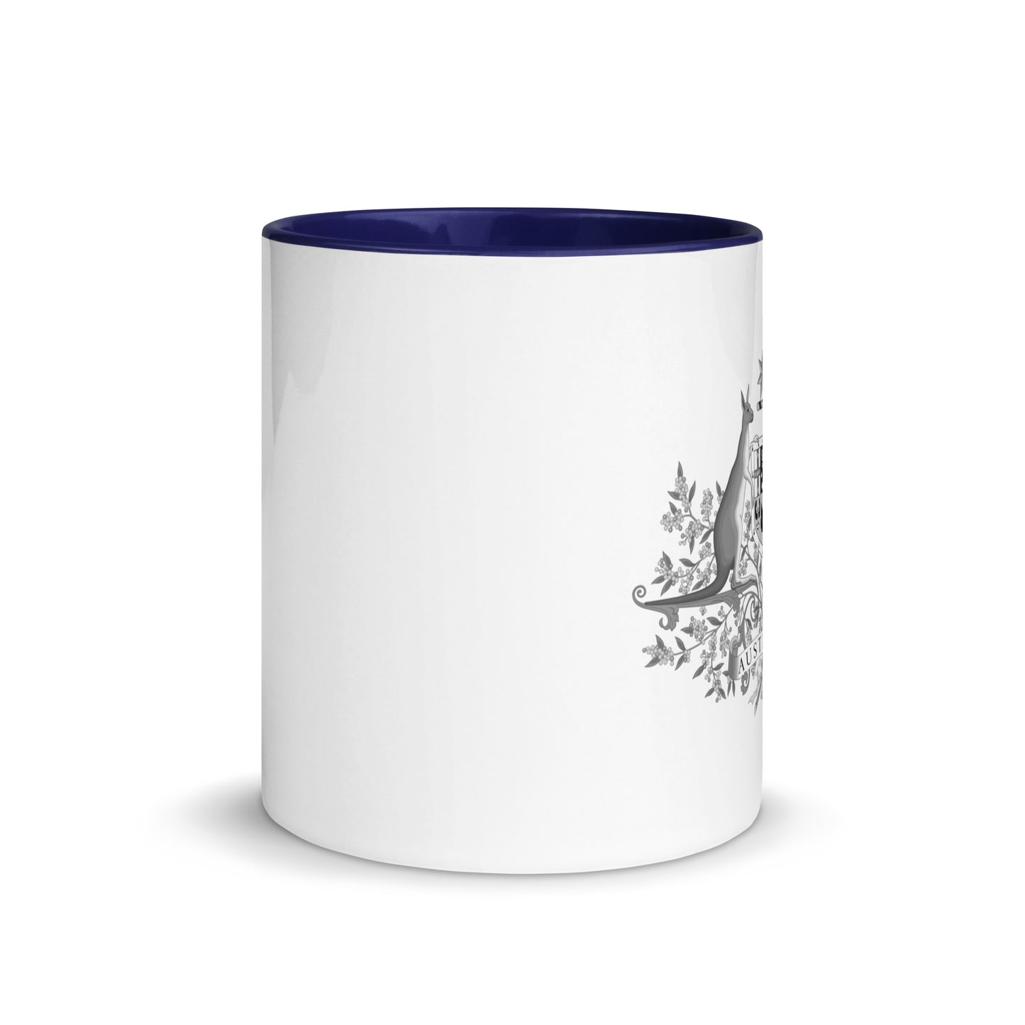 Sleek Aussie Crest Mug: Understated Elegance