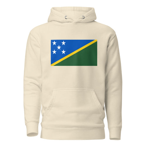 National Flag Hoodies - Collection 13 Solomon Islands / L / Bone