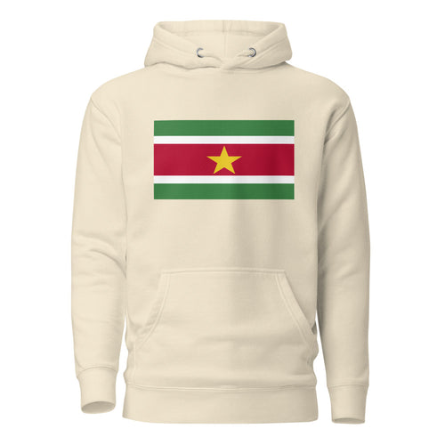 National Flag Hoodies - Collection 14 Suriname / L / Bone