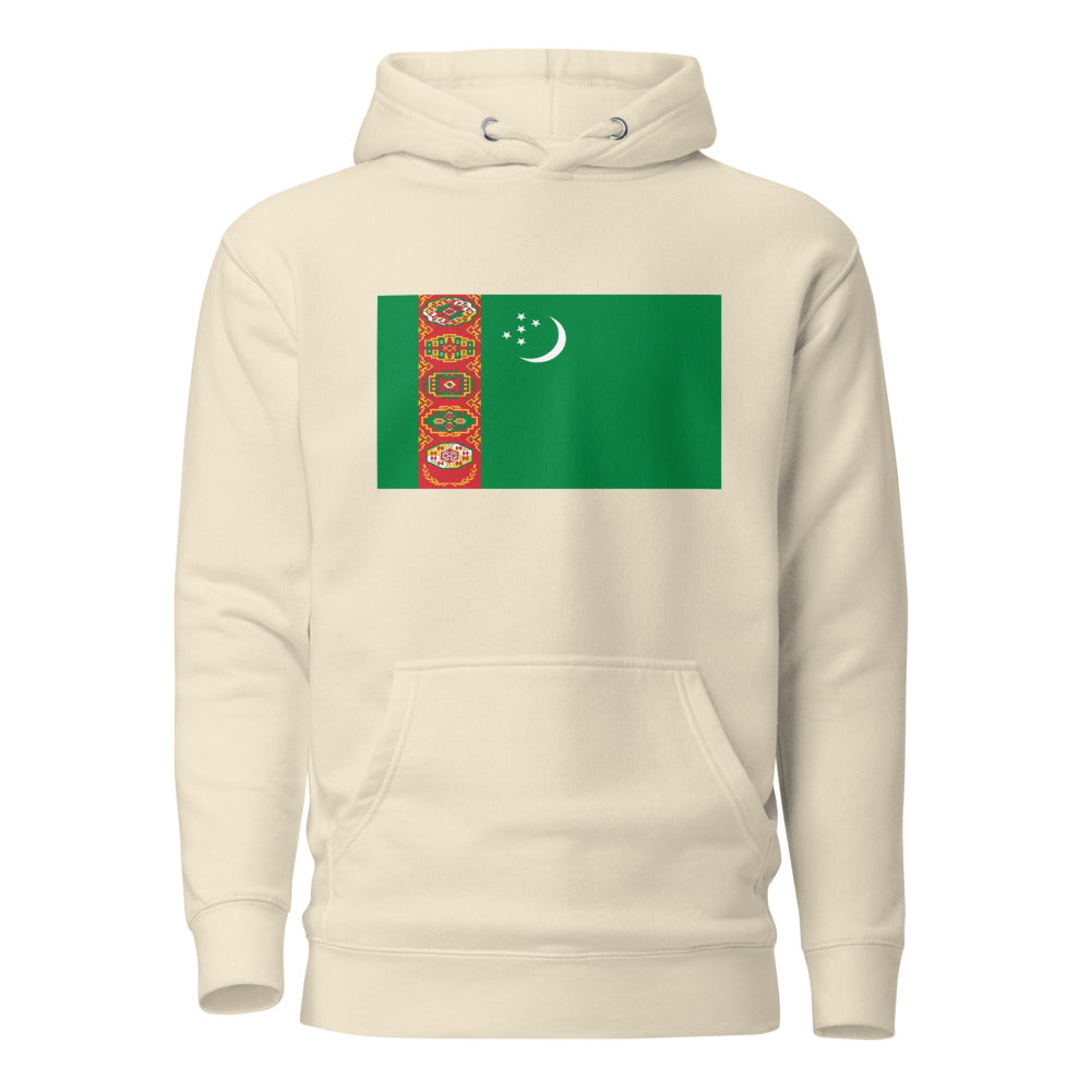 National Flag Hoodies - Collection 15 Turkmenistan whoodie-l