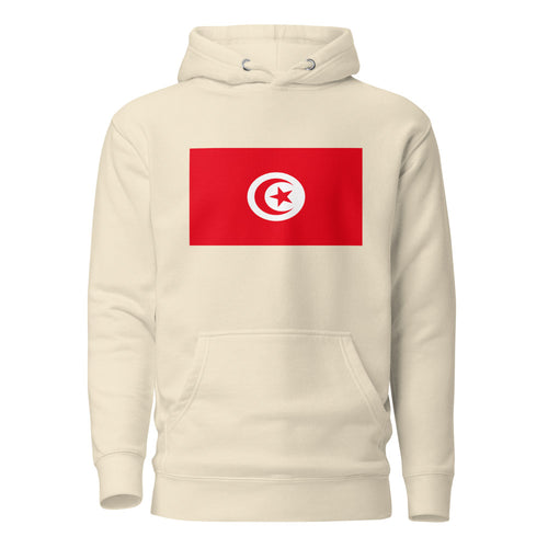 National Flag Hoodies - Collection 15 Tunisia / L / Bone
