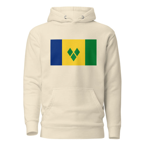 National Flag Hoodies - Collection 16 Saint Vincent and the Grenadines / L / Bone