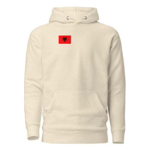 National Flag Hoodies - Collection 1 Albania / M / Bone
