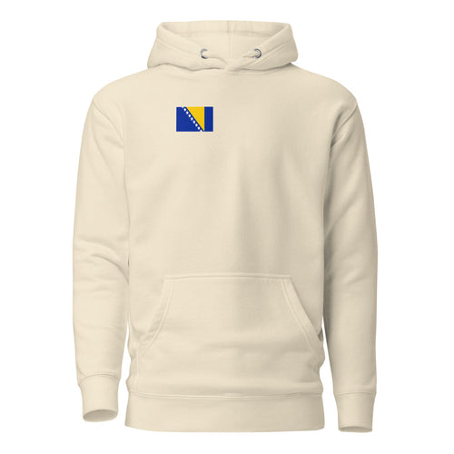 National Flag Hoodies - Collection 1 Bosnia and Herzegovina / M / Bone