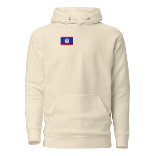 National Flag Hoodies - Collection 3 Belize / M / Bone