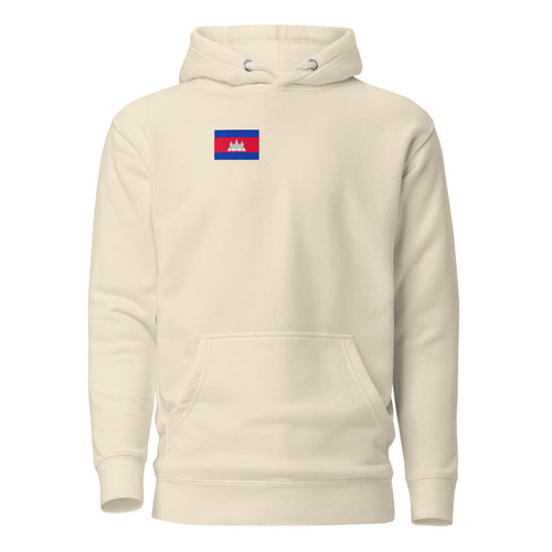National Flag Hoodies - Collection 8 Cambodia / M / Bone