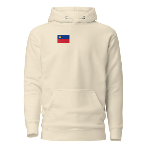 National Flag Hoodies - Collection 9 Liechtenstein / M / Bone