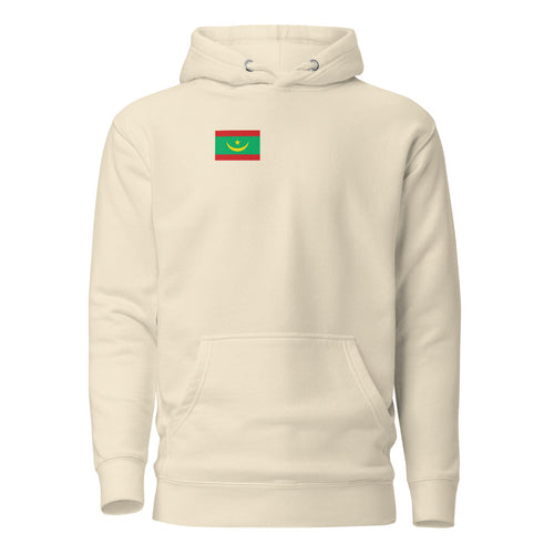 National Flag Hoodies - Collection 10 Mauritania / M / Bone