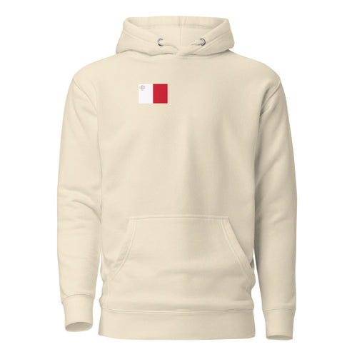 National Flag Hoodies - Collection 10 Malta / M / Bone