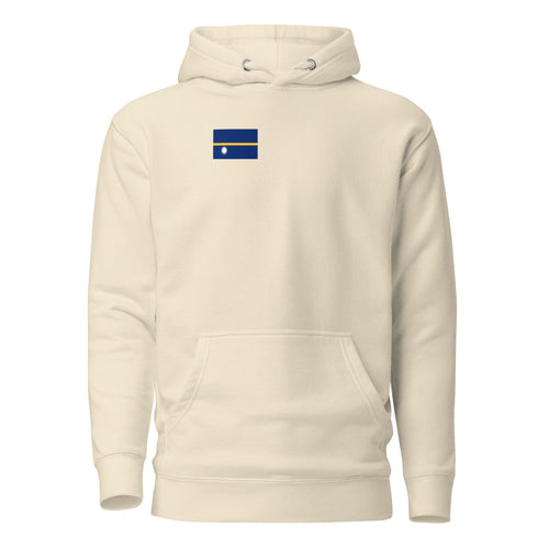 National Flag Hoodies - Collection 11 Nauru / M / Bone