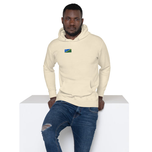 National Flag Hoodies - Collection 13 Solomon Islands / M / Bone