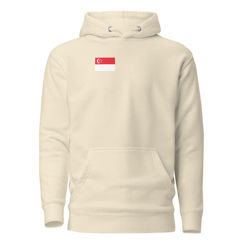 National Flag Hoodies - Collection 13 Singapore / M / Bone