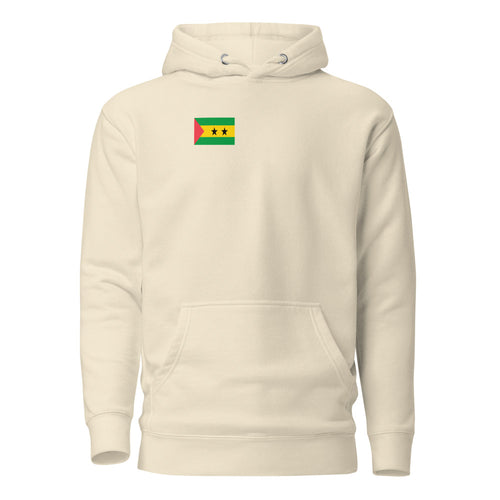 National Flag Hoodies - Collection 14 Sao Tome and Principe / M / Bone