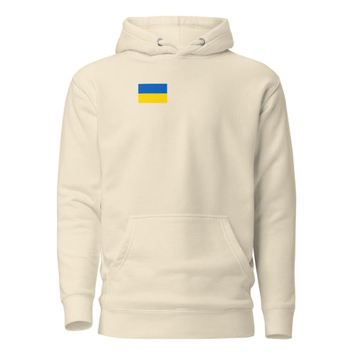 National Flag Hoodies - Collection 15 Ukraine / M / Bone