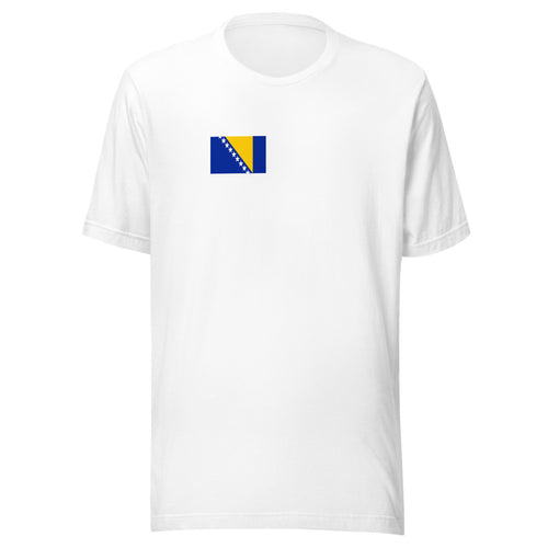 National Flag Shirts - Collection 3 Bosnia and Herzegovina / S / White