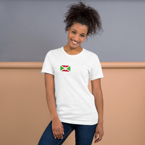 National Flag Shirts - Collection 4 Burundi / S / White