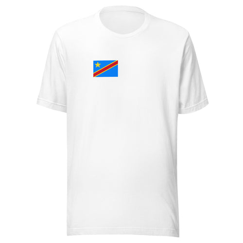 National Flag Shirts - Collection 39 Democratic Republic of the Congo / S / White