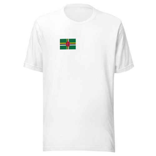 National Flag Shirts - Collection 9 Dominica / S / White