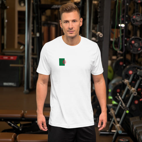 National Flag Shirts - Collection 10 Algeria / S / White