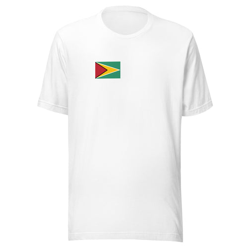 National Flag Shirts - Collection 14 Guyana / S / White
