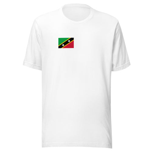 National Flag Shirts - Collection 18 Saint Kitts and Nevis / S / White
