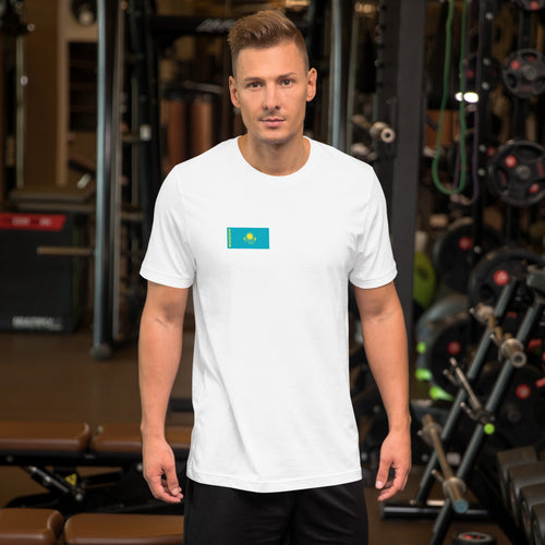 National Flag Shirts - Collection 19 Kazakhstan / S / White