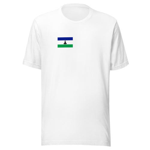 National Flag Shirts - Collection 21 Lesotho / S / White