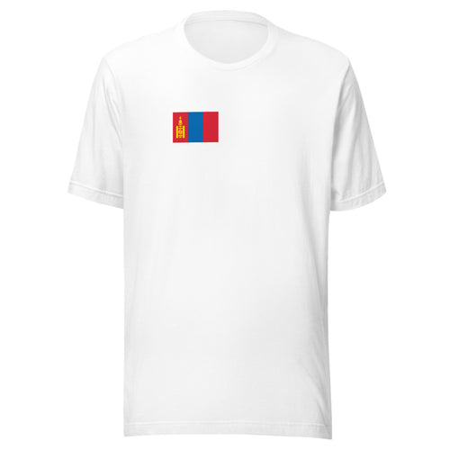 National Flag Shirts - Collection 23 Mongolia / S / White