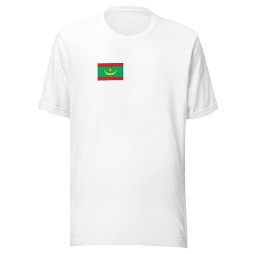 National Flag Shirts - Collection 24 Mauritania / S / White