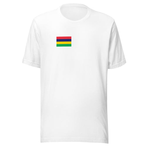 National Flag Shirts - Collection 24 Mauritius / S / White